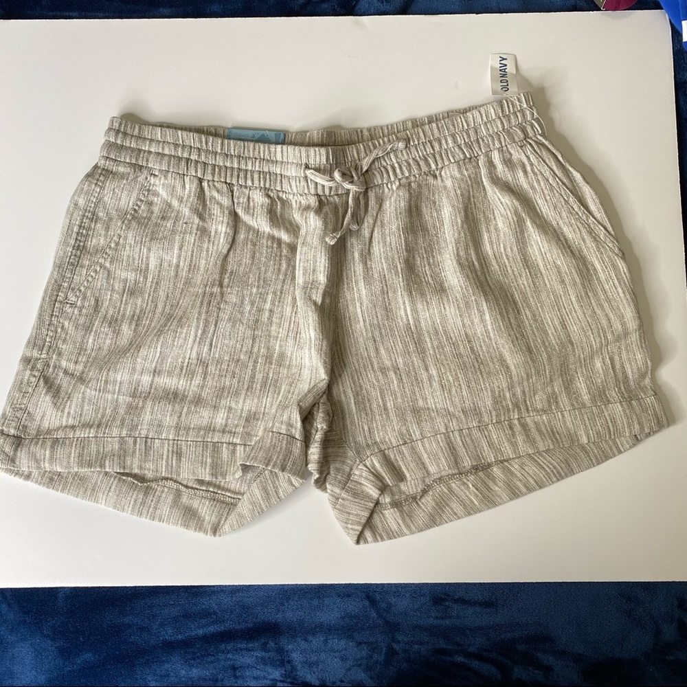 Old Navy Linen Cuff Drawstring Shorts